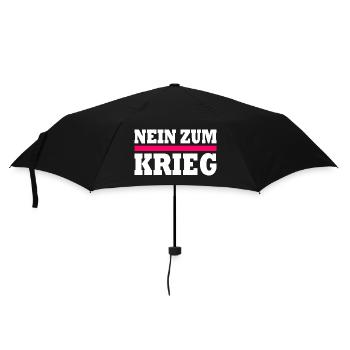 Nein zum krieg - Regenschirm (klein) - Schwarz - Vorne