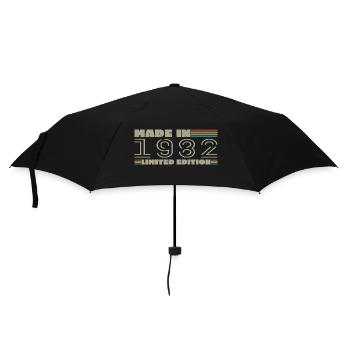 Jahrgang 1982 1982 Jahrgang 1982 Geburtstagsgeschenk - Regenschirm (klein) - Schwarz - Vorne