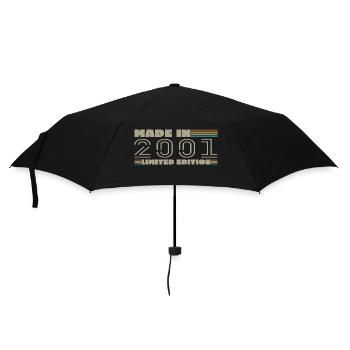 Vintage 2001 2001 Born in 2001 Birthday Gift - Umbrella (small) - black - Front