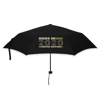 Jahrgang 2020 2020 Geburtstagsgeschenk Jahrgang 2020 - Regenschirm (klein) - Schwarz - Vorne