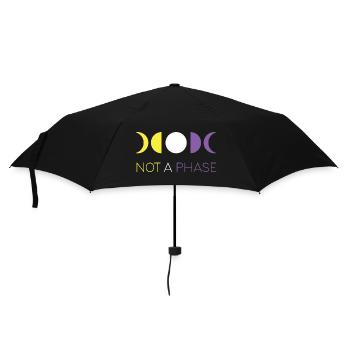 LGBTQ Pride Month - Not a Phase - Non-Binary - Umbrella (small) - black - Front