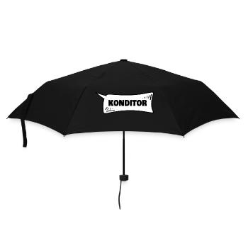 Gift for Pastry Chef - Umbrella (small) - black - Front
