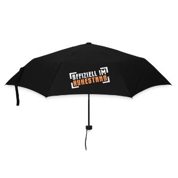 Ruhestand Rentner Rentnerin - Regenschirm (klein) - Schwarz - Vorne