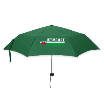 Newport Wales Vibrant Coastal Legacy - Umbrella (small) - bottlegreen - Front