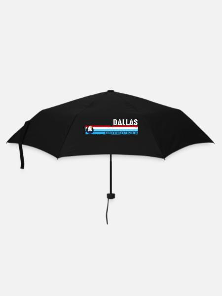 Dallas, Texas Est 1841 Vintage, Style Rétro Classique - Parapluie standard - noir