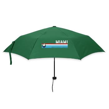 Miami Floride Est 1896 Vintage Style Rétro Classique - Parapluie standard - vert bouteille - Devant