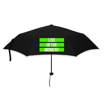 Live In The Moment Mindfulness Presence Awareness - Umbrella (small) - black - Front