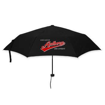 Ich habe mich in Aalborg verlaufen und es geliebt - Regenschirm (klein) - Schwarz - Vorne