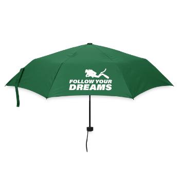Follow Your Dreams - Umbrella (small) - bottlegreen - Front