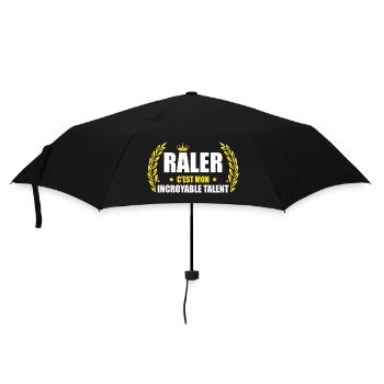 Râler c'est mon incroyable talent – humour râleur - Parapluie standard - noir - Devant
