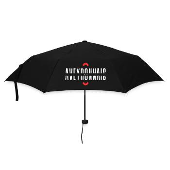 Avignonais T-Shirt Humorgeschenk - Regenschirm (klein) - Schwarz - Vorne