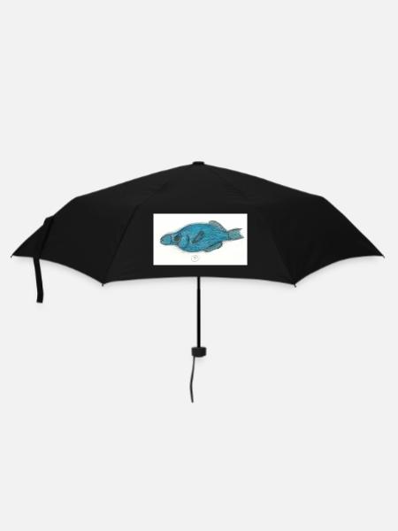 Vogellippfisch - Regenschirm (klein) - Schwarz