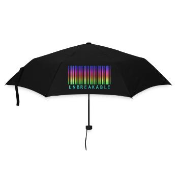 Barcode Unbreakable Rainbow - Umbrella (small) - black - Front