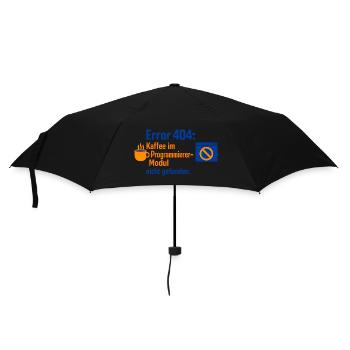 Error 404: Kaffee im Modul nicht gefunden - Regenschirm (klein) - Schwarz - Vorne