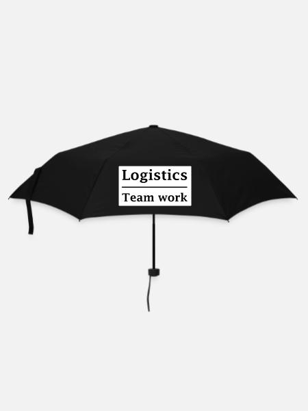 Travail d’équipe logisticien - Parapluie standard - noir