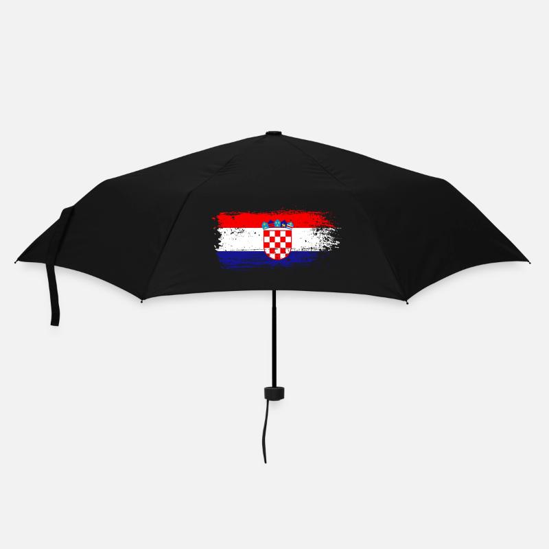Croatia flag - Umbrella (small) - black
