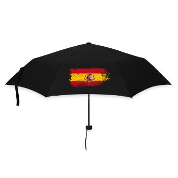 Wappen der spanischen Flagge Splash - Regenschirm (klein) - Schwarz - Vorne