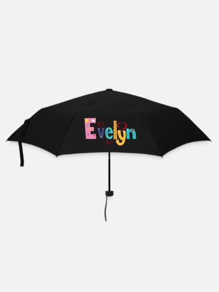 Personalized Evelyn Name - Umbrella (small) - black