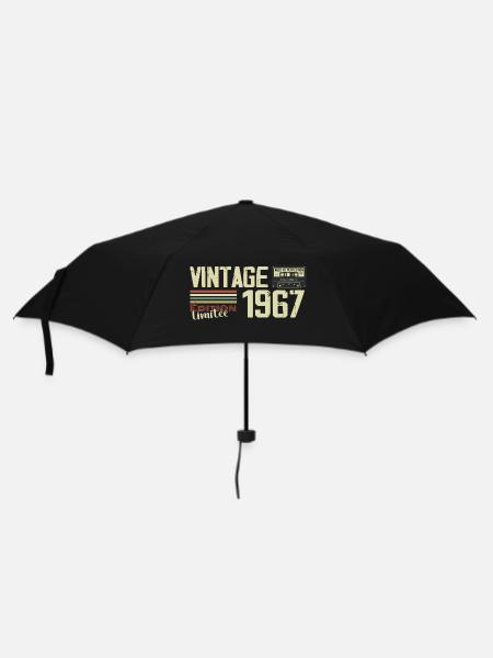 1967 Vintage Rétro Cadeau D'anniversaire 1967 - Parapluie standard - noir