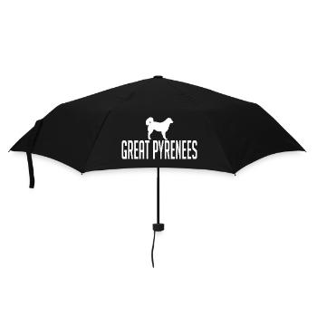 Great Pyrenees Hunderasse Hunde Wilsigns - Regenschirm (klein) - Schwarz - Vorne
