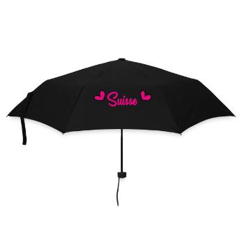 SWITZERLAND. HUMOR. COUNTRY. FLAG. GENEVA. LAUSANNE - Umbrella (small) - black - Front