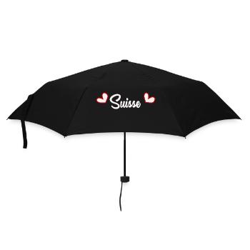 SWITZERLAND. HUMOR. COUNTRY. FLAG. GENEVA. LAUSANNE - Umbrella (small) - black - Front