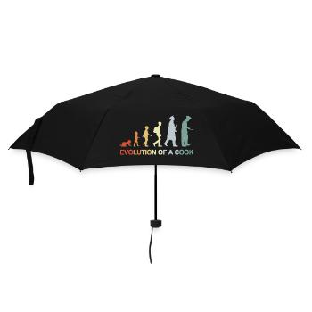 Evolution Of A Cook - Umbrella (small) - black - Front