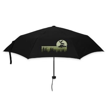 Trees Wildlife Nature Mountains Adventure Forest - Umbrella (small) - black - Front