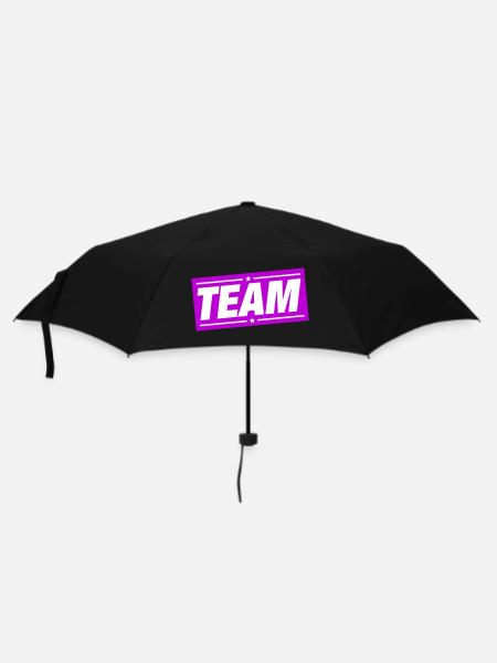 Team Design - Regenschirm (klein) - Schwarz