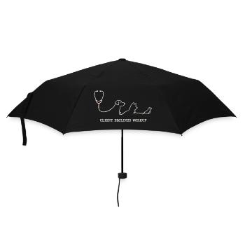 Veterinarian Veterinarian Client Declined Workup - Umbrella (small) - black - Front