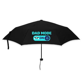 Dad-Modus an – Strong Dad Life Design - Regenschirm (klein) - Schwarz - Vorne