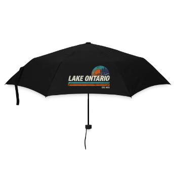 Lake Ontario EST 1656  - Regenschirm (klein) - Schwarz - Vorne