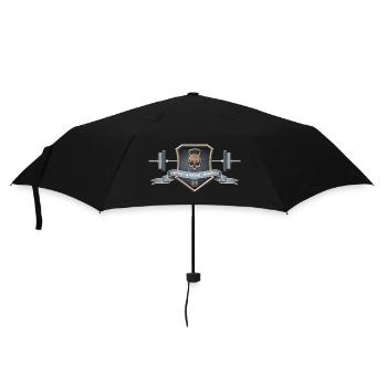 Logo Braves Strong Badass - Regenschirm (klein) - Schwarz - Vorne