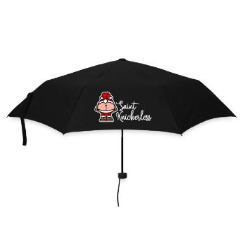Santa Claus Pun St. Knickerless freches Weihnachten - Regenschirm (klein) - Schwarz - Vorne