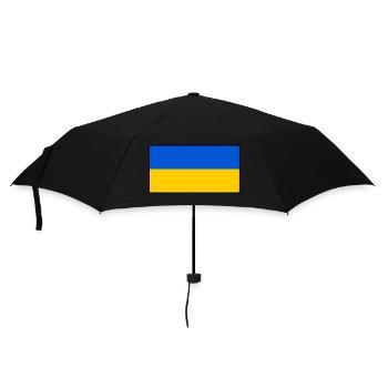 Ukraine - Regenschirm (klein) - Schwarz - Vorne