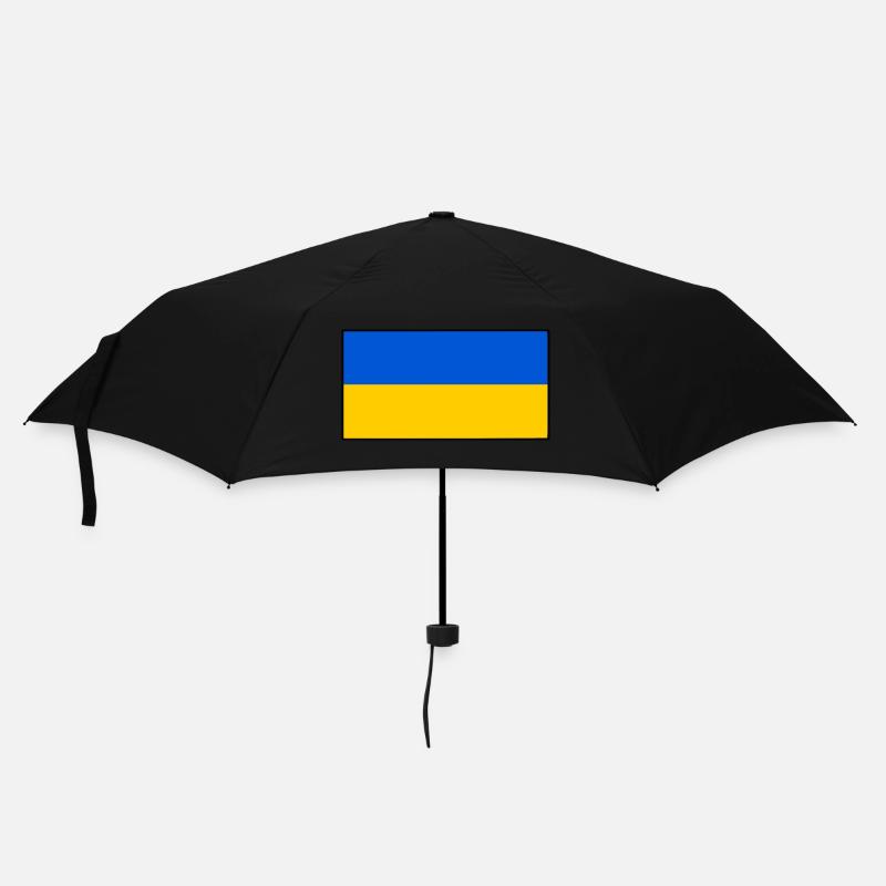 Ukraine - Regenschirm (klein) - Schwarz