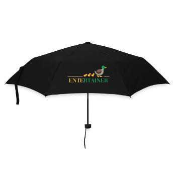 farm ente entertain me thug duck life fun - Umbrella (small) - black - Front