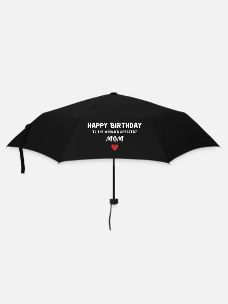 Joyeux anniversaire maman - Parapluie standard - noir