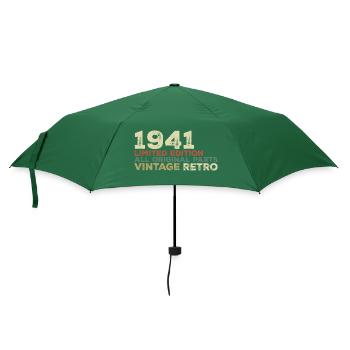 1941 Born Vintage 1941 Retro Birthday Gift - Umbrella (small) - bottlegreen - Front