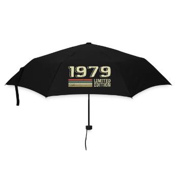 Born in 1979 Birthday 1979 Vintage 1979 - Umbrella (small) - black - Front