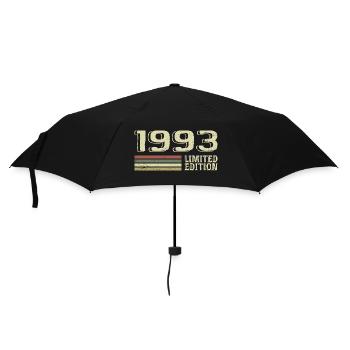 Born in 1993 Birthday 1993 Vintage 1993 - Umbrella (small) - black - Front