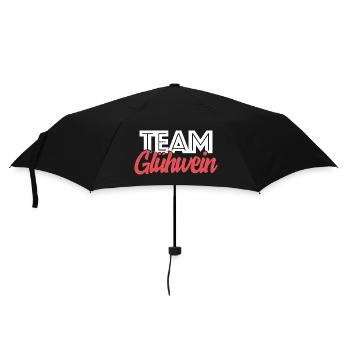 Team Mulled Wine Christmas Market Christmas Saying - Umbrella (small) - black - Front