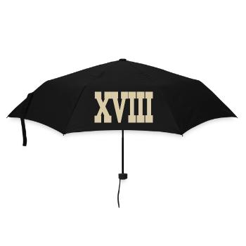 Roman numerals - Umbrella (small) - black - Front