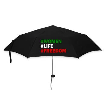 Women life freedom - Regenschirm (klein) - Schwarz - Vorne