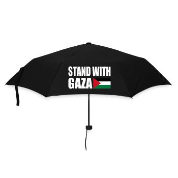 Stand with gaza - Umbrella (small) - black - Front