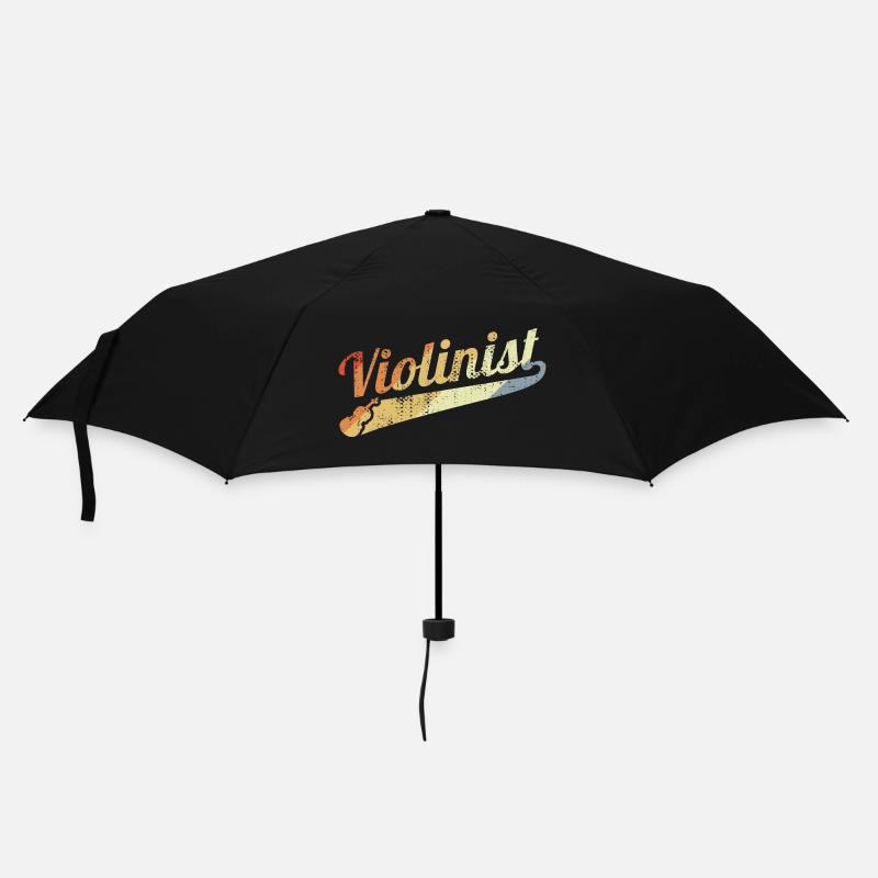Joueur de violon rétro - Parapluie standard - noir