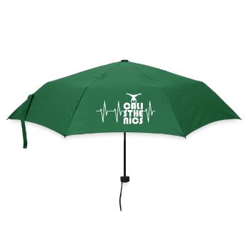 Heartbeat Handstand Pulse Calisthenics Symbol icon - Umbrella (small) - bottlegreen - Front