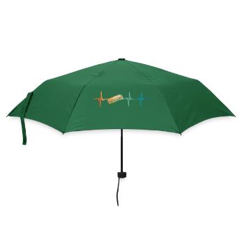 Harmonica heartbeat - Umbrella (small) - bottlegreen - Front
