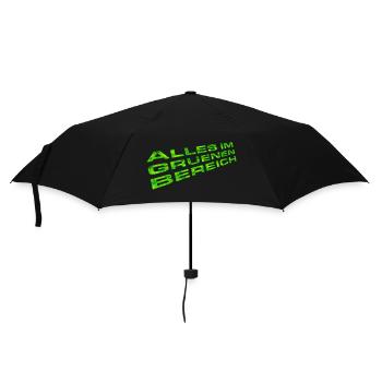 Tout dans l’espace vert (Grass Edition) - Parapluie standard - noir - Devant