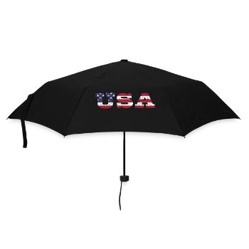 Les États-Unis aux couleurs du drapeau américain drapeau - Parapluie standard - noir - Devant